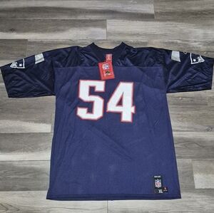 NFL Dark Blue Jersey Patriots Bruschi 54
